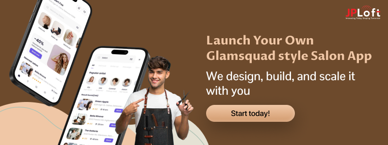 Create an App Like Glamsquad CTA